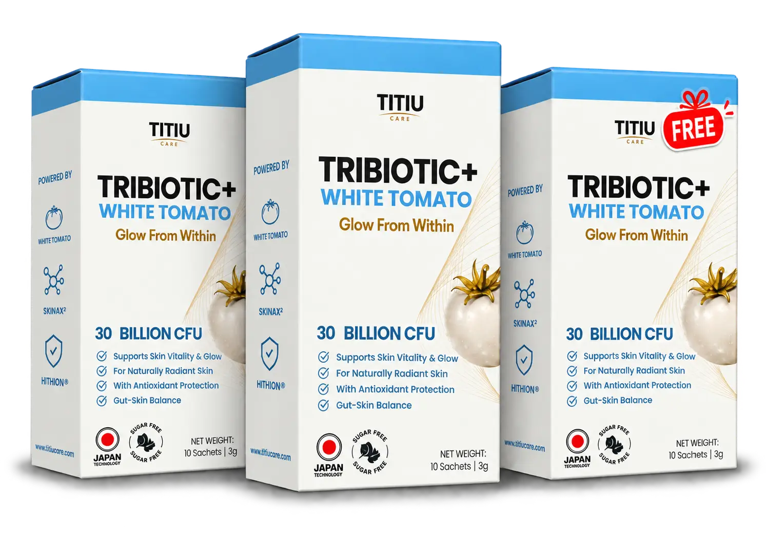 2 Kotak Tribiotic + White Tomato + FREE 1 Kotak