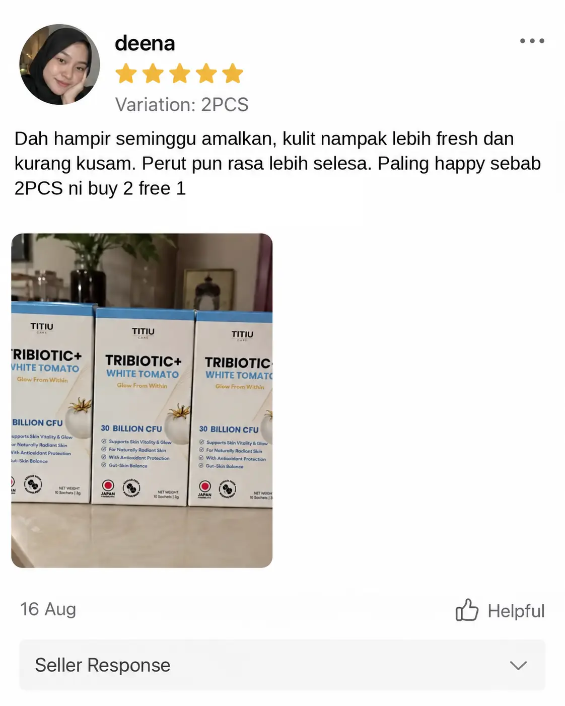 Customer review 