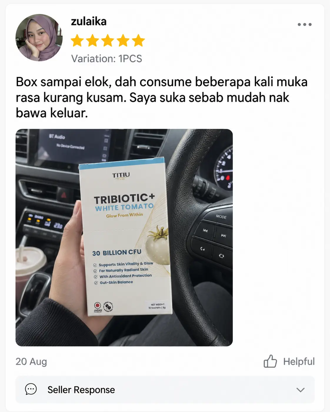 Customer review 